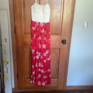 Floral formal dress worn once